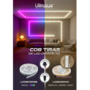 Tira de LED digital  RGB , 16W/m IC WS2811, 24V DC, 16 pixels/m,COB, 5m, IP20