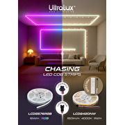 Bande unicolore LED numérique 11W/m, 4000K, IC WS2811, 24V DC, 10 pixels/m, COB, 5m, IP20