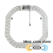 Магнитен LED модул за плафониери с превключвател, 36W, 3000K/4200K/6500K, 220V-240V AC