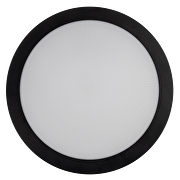 Ceiling lamp for LED lighting, round, black frame, Е27, 220-240V AC, IK08, IP65