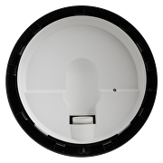 Ceiling lamp for LED lighting, round, black frame, Е27, 220-240V AC, IK08, IP65