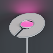 LED лампион CCT+RGB с дистанционно управление, димиращ, бял, 40W+8W, IP20