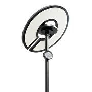 LED лампион CCT+RGB с дистанционно управление, димиращ, черен, 40W+8W, IP20