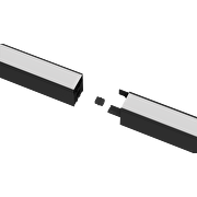 LED CCT линейно осв. тяло, модулно, черно, 1.2m, 40W