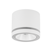 Тяло за открит монтаж на LED модул с ниско ниво на заслепяване, кръг, стационарно, бяло, IP20