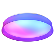 Lampada da soffitto LED dimmerabile CCT con telecomando bianco, 28W+5W, 3000K-6000К+RGB, 220-240V AC, rotonda, IP20