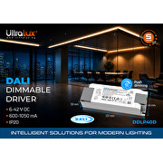 Pogonski sklop DALI/Push s mogućnošću prigušivanja za LED rasvjetu, 40W 600-1050mA