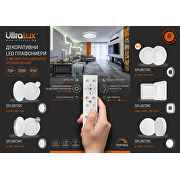 LED димираща CCT плафониера с дистанционно управление, max. 72W, 3000K-6500К