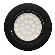 Mini LED downlight for building-in round 4W, 4200K, 220-240V AC, IP44, black