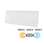 Πάνελ LED 1200x300 mm, 40W, 3000K/4000K/6000K, 137 lm/W, 220V-240V AC, IP44