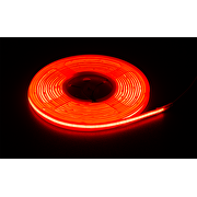 Professional LED strip 11W/m, red, 24V DC, 480 LEDs/m, COB, IP65