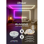 Bande unicolore LED numérique 11W/m, 3000K, IC WS2811, 24V DC, 10 pixels/m, COB, 5m, IP20
