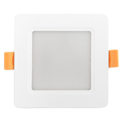 Pannello LED da incasso, quadrato 5W, 3000K/4000K/6500K, 220-240V AC, IP54