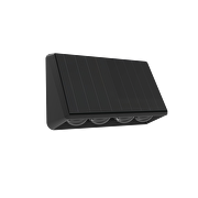 Соларно LED осветителено тяло за стена CCT+RGB, 60°, IP65