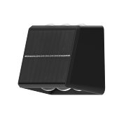 Соларно LED осветителено тяло за стена CCT+RGB, 2x60°, IP65