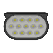Соларно LED осветителено тяло за градина/стена CCT+RGB, 90°, IP65