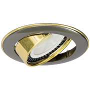 Ceiling downlight frame, round, graphite-gold, moveable, IP20