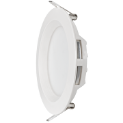 Pannello LED da incasso, rotondo, cornice bianca, 6W, 2700K, 220V-240V AC