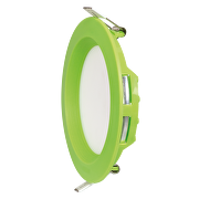 Downlight de LED 6W 2700K(luz càlida), 220V-240V/AC, SMD2835,empotrar, redondo,VERDE