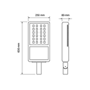 Σώμα LED για φωτισμό δρόμου 220V, 30W, 4200K, IP66