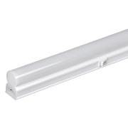 Appareil d'éclairage linéaire LED T5 avec interrupteur, 4W, 6000K, 220-240V AC, IP20, lumière froide