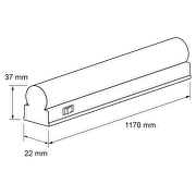 LED linear fixture Т5 with a a switch 14W, 4200К, 220-2240V AC, IP20