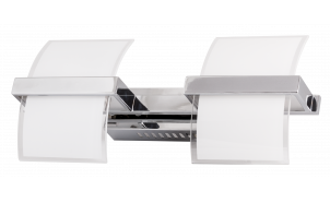 LED wall lighting fixture 10W, 4200K, chrome, IP20
