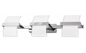 LED wall lighting fixture 15W, 4200K, chrome, IP20