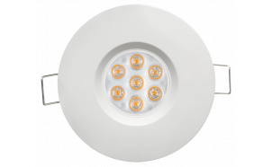 LED луна за вграждане 6.5W, 4200K, 220-240V AC, неутрална светлина, 45°, бяла, IP44