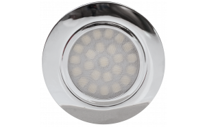 Мини LED луна за вграждане 4W, 4200K, 220-240V AC, IP44, хром
