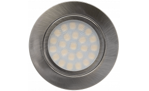 Мини LED луна за вграждане 4W, 4200K, 220-240V AC, IP44, сатиниран никел