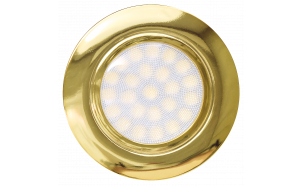 Мини LED луна за вграждане 4W, 4200K, 220-240V AC, IP44, злато