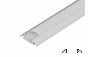 Nadgradni aluminijski profil za LED traku, uski, 2 m