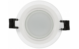 Pannello LED in vetro da incasso rotondo, 6W, 4200K, 220V-240V AC, IP44