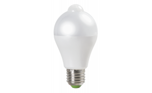 Lampadina LED con sensore di movimento e fotocellula 6W, E27, 4200K, 220-240V AC