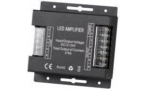 Pojačalo za RGBW LED traku, 4x8A, 384W (12V), 12-24V DC
