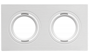 Downlight da soffitto da incasso 2xGU10, mobile, bianco, IP20