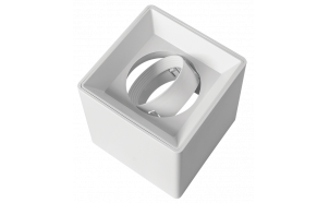 Cornice downlight da soffitto per montaggio a superficie a basso abbagliamento, GU10 mobile, IP20