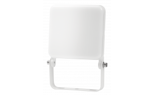 LED floodlight, low glare, white housing, 10W, 4200K, 220V-240V AC, IP65