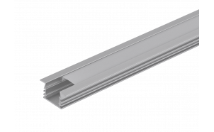 Aluminijski profil za fleksibilnu LED traku, duboki površinski, 2 m