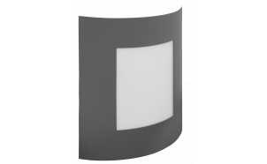 Appareil d'éclairage de façade E27, IP44, pour mur, graphite
