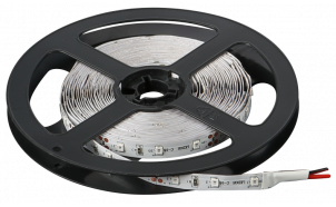 LED flexible strip 4.8W/m red, 12V DC, SMD2835, 60 LEDs/m, IP65