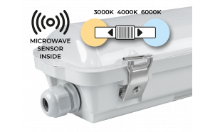 LED индустриално осветително тяло със сензор CCT 1.5м РС, 220V-240V AC, 55W max SMD 2835