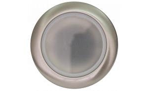Cornice downlight da soffitto, rotonda, GU10, fissa, nichel satinato, metallo, IP44