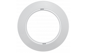 Cornice downlight da soffitto, rotonda, GU10, mobile, bianca, alluminio, IP20