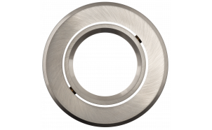 Cornice downlight da soffitto, rotonda, GU10, mobile, nichel satinato, alluminio, IP20