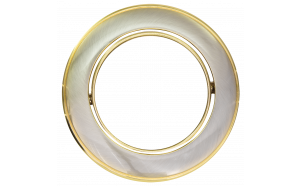 Cornice downlight da soffitto, rotonda, GU10, mobile, nichel satinato/oro, alluminio, IP20