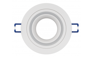 Cornice downlight da soffitto, rotonda, GU10, fissa, IP20