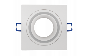Cornice downlight da soffitto, quadrata, bianca, fissa, IP20