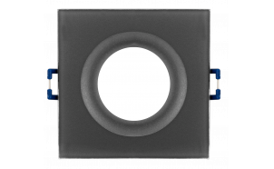 Cornice downlight da soffitto, quadrata, GU10, fissa, grigio, IP44